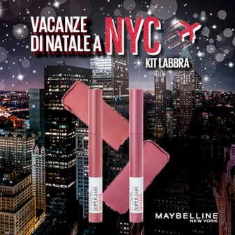 Maybelline New York Vacanze di Natale a NYC Kit Labbra Rossetti