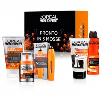 L'Oréal Paris Men Expert Pronto in 3 Mosse Kit per la Cura dell'Uomo