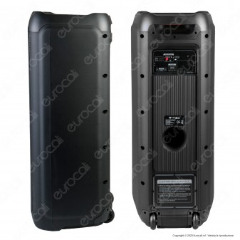 V-Tac Audio VT-6310-2 Soundor 100W con Bluetooth Karaoke LED RGB