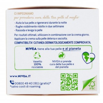 Nivea Naturally Good Crema Notte Anti Rughe - Barattolo da 50ml