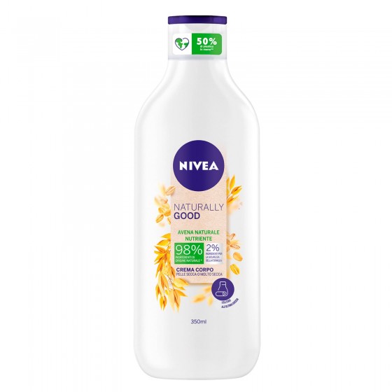 Nivea Naturally Good Crema Corpo Nutriente all'Avena - Flacone da 350ml