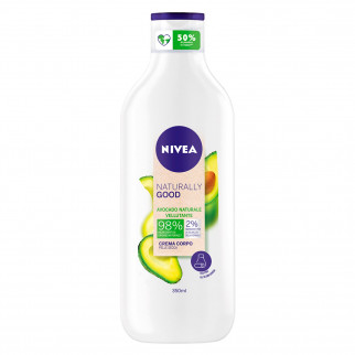 Nivea Naturally Good Crema Corpo Vellutante all'Avocado - Flacone da