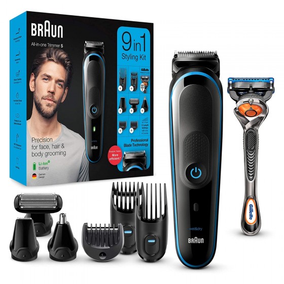 Braun Trimmer MGK5280 Rifinitore Multiuso Uomo 9in1 con Rasoio Braun Trimmer MGK5280 Rifinitore Multiuso Uomo 9in1 con Rasoio