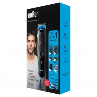Braun Trimmer MGK3242 Rifinitore Multiuso Uomo 7in1 con Rasoio