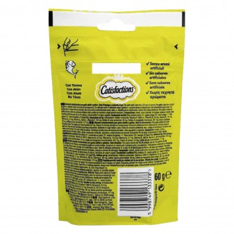 6 Confezioni di Catisfactions Snack al Tonno per Gatti da 60g