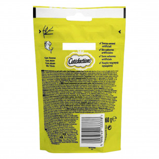6 Confezioni di Catisfactions Snack al Tonno per Gatti da 60g