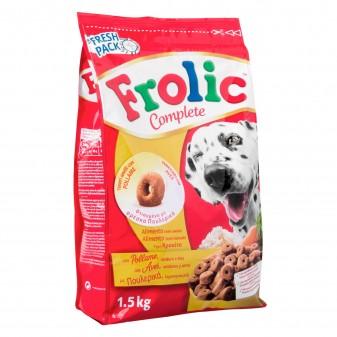 2 Sacchetti di Frolic Cibo Semi Umido per Cani con Carni Bianche