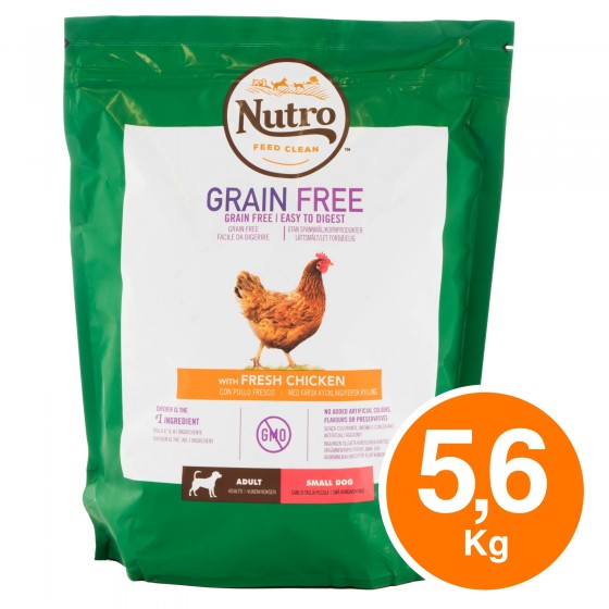 4 Buste di Nutro Grain Free con Pollo Fresco Cibo per Cani Adulti di 4 Buste di Nutro Grain Free con Pollo Fresco Cibo per Cani Adulti di