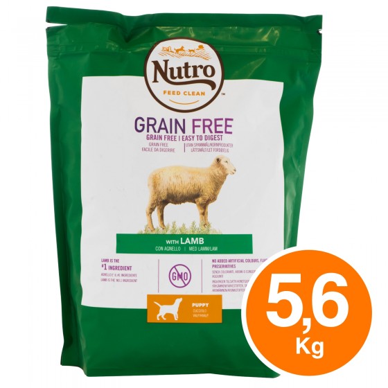 4 Buste di Nutro Grain Free Puppy Agnello per Cuccioli di Cane da 4 Buste di Nutro Grain Free Puppy Agnello per Cuccioli di Cane da