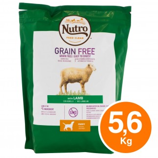 4 Buste di Nutro Grain Free Puppy Agnello per Cuccioli di Cane da