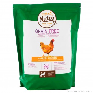 4 Buste di Nutro Grain Free con Pollo Fresco Cibo per Cani Adulti