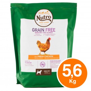 4 Buste di Nutro Grain Free con Pollo Fresco Cibo per Cani Adulti
