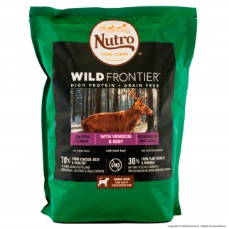 4 Buste di Nutro Wild Frontier con Manzo Pollame e Cervo Cibo Secco