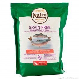 4 Buste di Nutro Grain Free con Salmone Fresco Cibo Secco per Gatti