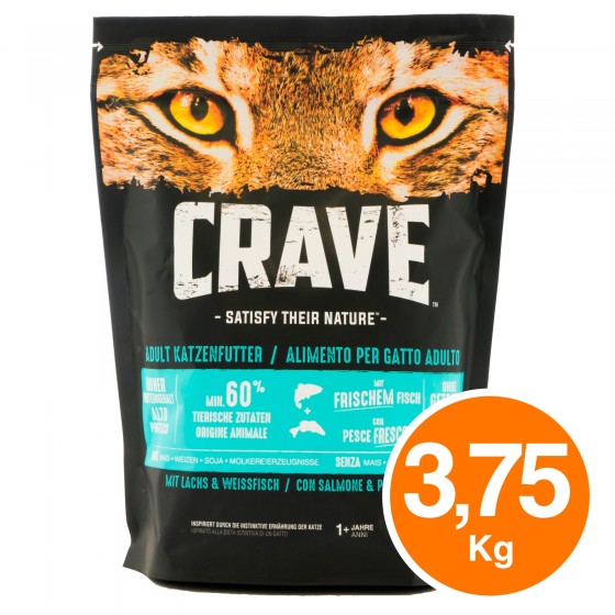 5 Buste di Crave Cibo Secco per Gatti Adulti con Salmone e Pesce 5 Buste di Crave Cibo Secco per Gatti Adulti con Salmone e Pesce