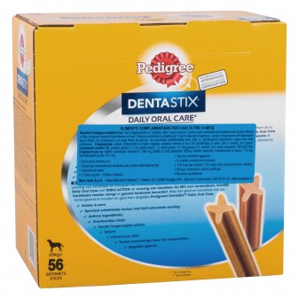 168 Pedigree Dentastix Large per l'Igiene Orale del Cane - 3 Confezioni da 56 Stick + 30 Dentastix Medium in OMAGGIO