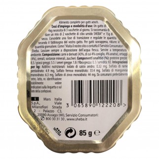 44 Vaschette Sheba Creazioni Speciali in Salsa Cibo per Gatti con