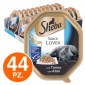  44 Vaschette Sheba Sauce Lover Cibo per Gatti con Tonno in Salsa da 85g
