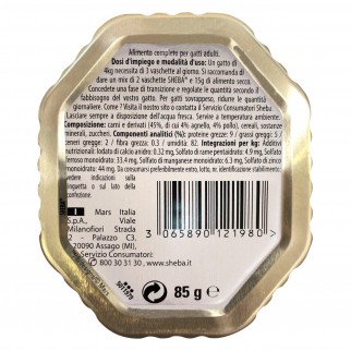 44 Vaschette Sheba Selezione in Salsa Cibo per Gatti al Gusto Agnello