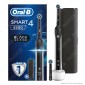 Oral-B Smart 4 4500 Cross Action Spazzolino Elettrico Bluetooth Ricaricabile Nero con 2 Testine e Custodia Viaggio [TERMINATO]