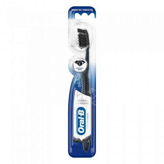 Oral-B Whitening Therapy Spazzolino Manuale al Carbone Sbiancante con Oral-B Whitening Therapy Spazzolino Manuale al Carbone Sbiancante con
