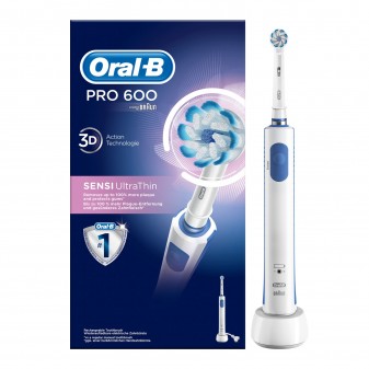 Oral-B Pro 600 Sensi Ultrathin Spazzolino Elettrico Ricaricabile per