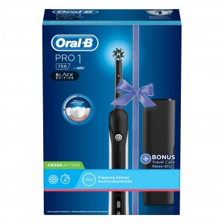 Oral-B Pro 1 750 Cross Action Spazzolino Elettrico Ricaricabile Nero