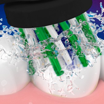 Oral-B CrossAction Testine di Ricambio per Spazzolino Elettrico Nere