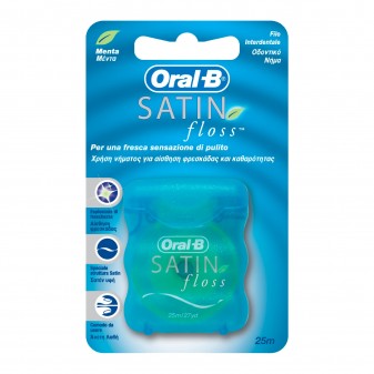 Oral-B Satin Floss Filo Interdentale Morbido al Mentolo - Lunghezza