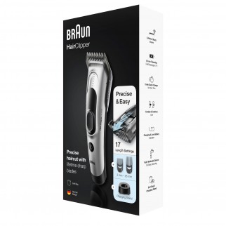 Braun HC5090 Tagliacapelli Regolabarba Uomo e Rasoio Elettrico Barba