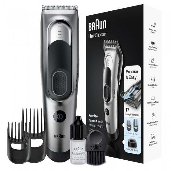 Rasoio Tagliacapelli Elettrico Braun Hair Clipper HC5090 17 Lunghezze