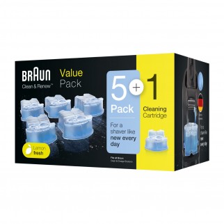 Braun Clean & Renew Cartucce di Ricambio per Stazione di Pulizia