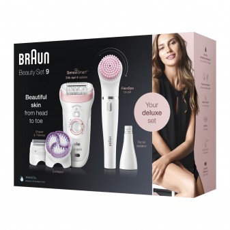 Braun Beauty Set 9 Silk-Épil 9-975 Epilatore Corpo e Viso SensoSmart