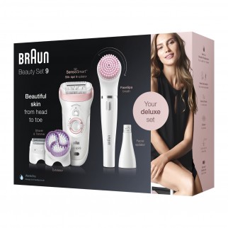 Braun Beauty Set 9 Silk-Épil 9-975 Epilatore Corpo e Viso SensoSmart