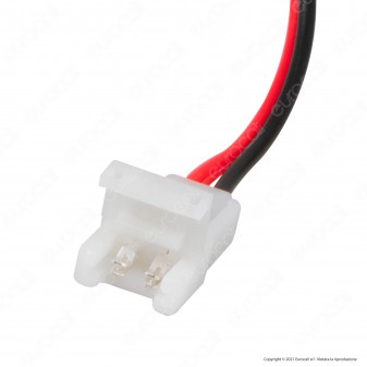 V-Tac Connettore Flessibile per Strisce LED Monocolore di Larghezza 10mm con Clip 2 Pin - SKU 2661