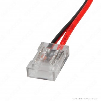 V-Tac Connettore Flessibile per Strisce LED COB di Larghezza 8mm da 2 Pin a Cavi a Saldare - SKU 2663