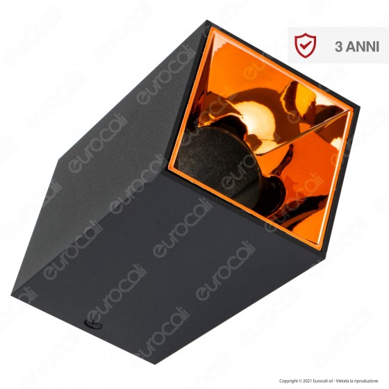 V-Tac VT-882 Supporto Portafaretto Fisso Nero Quadrato per Lampadine V-Tac VT-882 Supporto Portafaretto Fisso Nero Quadrato per Lampadine