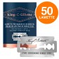 King C Gillette 50 Lame di Ricambio per Rasoio di Sicurezza [TERMINATO]