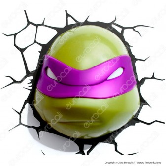 3D Light Fx Teenage Mutant Ninja Turtles Donatello - Lampada LED a