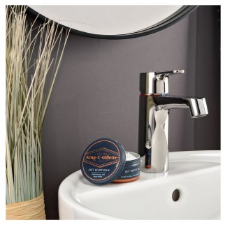 King C Gillette Balsamo Delicato Barba con Olio di Argan e Burro di