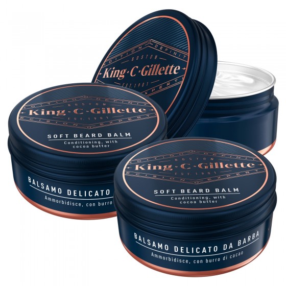 King C Gillette Balsamo Delicato Barba con Olio di Argan e Burro di King C Gillette Balsamo Delicato Barba con Olio di Argan e Burro di