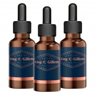 King C Gillette Olio Idratante per Barba e Viso con Olio di Avocado e