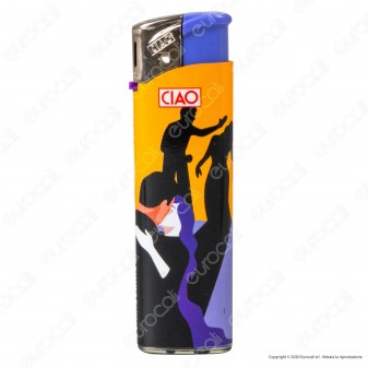 Ciao Accendino Elettronico Fantasia Stop Violence Against Women - Box