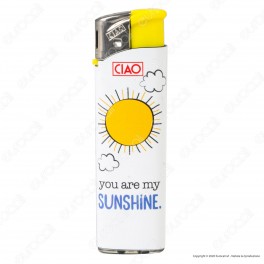 Ciao Accendino Elettronico Fantasia Stay Happy - Box da 50 Accendini