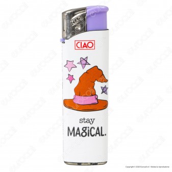 Ciao Accendino Elettronico Fantasia Stay Happy - Serie da 5 Accendini