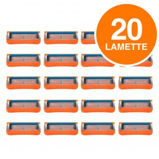 Gillette Fusion Lamette di Ricambio con 5 Lame per Rasoio Uomo -