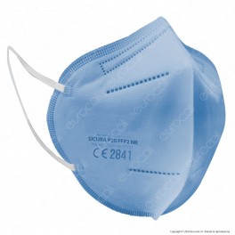 Sicura Protection 10 Mascherine Protettive Colore Azzurro Monouso con