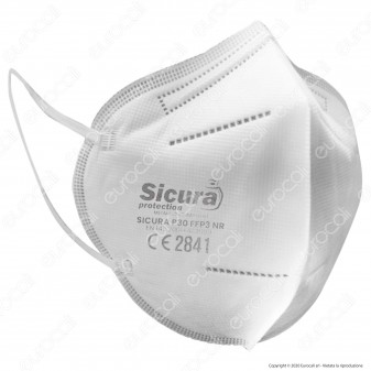 Sicura Protection 50 Mascherine Protettive Colorate Monouso con Fattore di Protezione Certificato FFP2 NR in TNT
