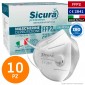 Sicura Protection 10 Mascherine Protettive Filtranti Monouso Protezione Certificata FFP2 con Valvola in TNT [TERMINATO]