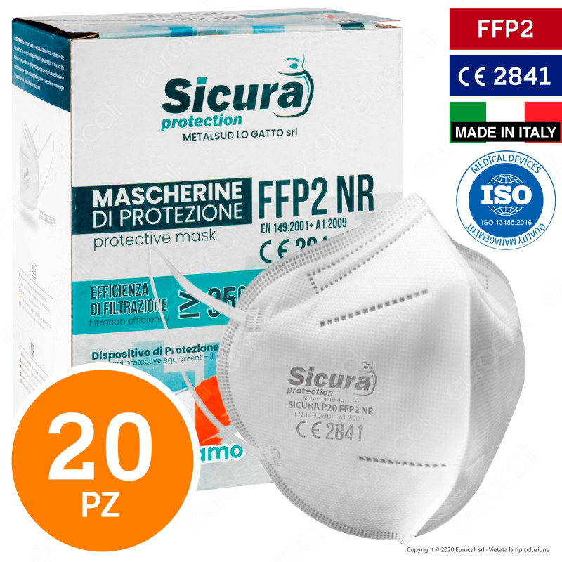 30 Mascherine FFP2 Certificate CE Made In Italy - Protezione BFE ≥99% | Confezione Sigillata E Sanificata UV-C - Foto 5